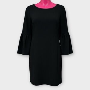 Laundry By Shelli Segal Black Long Sleeve Dress Size 12